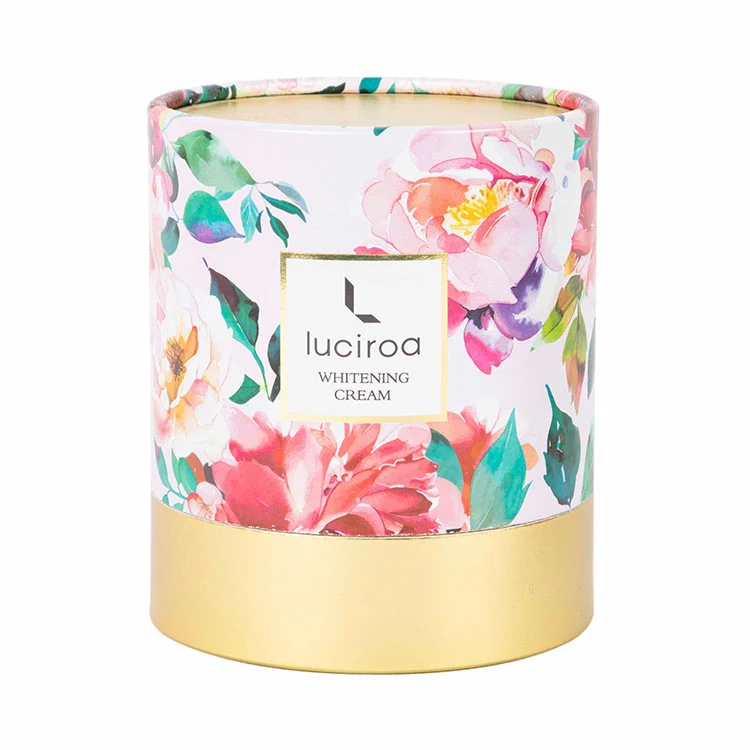 Floral Printed Cosmetic Cylindrical Tube