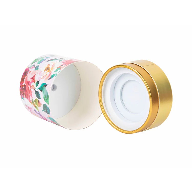Floral Printed Cosmetic Cylindrical Tube