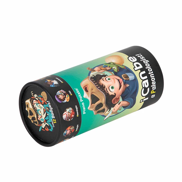 Kids Toy Cartoon Printed Paper Tube